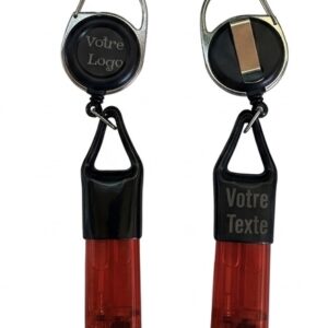 Porte-Clés Porte Briquet Extensible Personnalisable